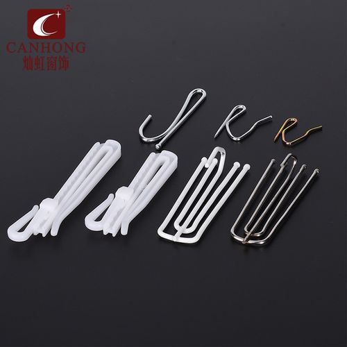 灿虹窗帘挂钩配件不锈钢窗帘布叉家用钩子四爪钩大s小s爪窗帘挂钩