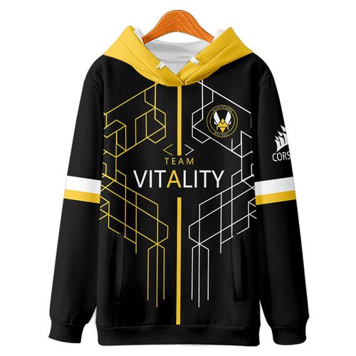 vitality战队同款队服秋冬季男潮流潮牌连帽卫衣舒适学生外套衣服