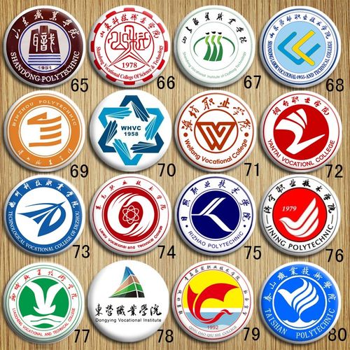 山东滨州潍坊威海德州烟台莱芜日照济宁东营科技职业技术学院校徽