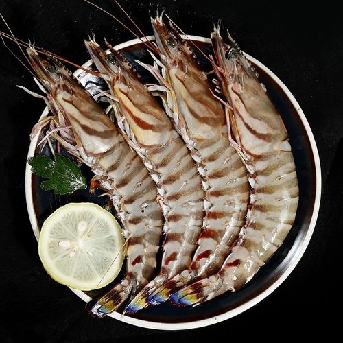 越南海鲜4盒装九节虾大虾鲜活速冻 海虾斑节虾竹节虾黑虎虾鲜虾