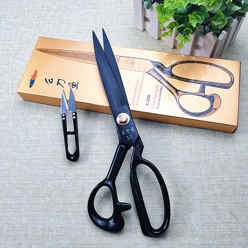 日本进口么刀鱼牌裁缝剪刀包邮服装剪9-12寸大剪刀裁布不锈钢剪刀