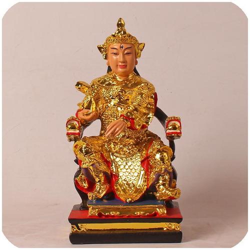 华光大帝神像树脂12寸镀金金身家用供奉马王像风水摆件【15天内发货】