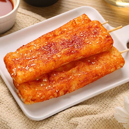 网红脆皮年糕小吃40串商用手工烧烤韩式炸年糕火锅食材辣炒年糕条 40
