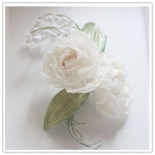 手工diy白色花朵铃兰花新娘结婚婚纱摄影配花配饰头饰