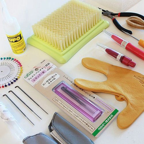 羊毛毡工具 戳戳乐手工diy 实用针毡湿毡工具包 新手