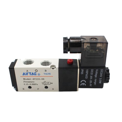 现货电磁气动阀4v210-08 dc24v ac220v控制阀4v310-10 4v11