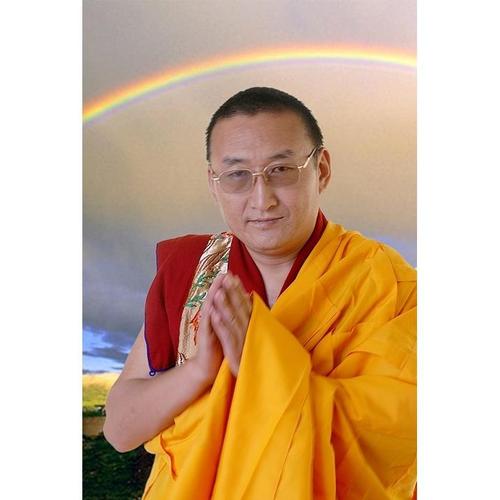 上师益西降措尊者佛像画像喇嘛热罗益西降措仁波切法相图照片挂画
