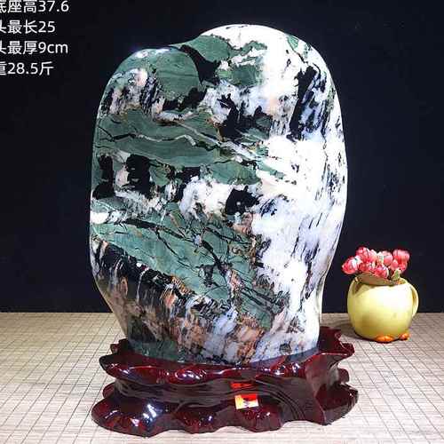 精品青海七彩石原石摆件国画石天然彩色石头客厅办公桌镇宅旺财石