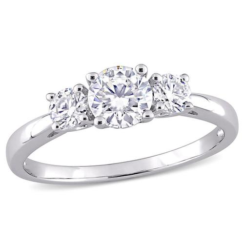 amour戒指|sterling silver 1 ct tgw created white moissanite 3