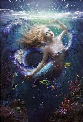 精准印花新款法国正品进口十字绣 客厅卧室 hae人物 海底美人鱼