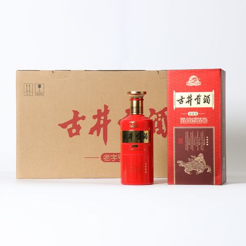 古井贡酒婚庆送礼老字号喜庆版450ml40.6度整箱四瓶白酒原装正品