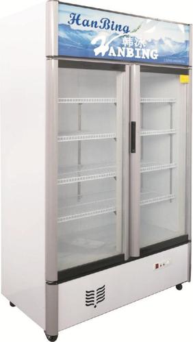韩冰豪华型冷藏柜 商用立式双门保鲜柜 饮料酒水冷藏展示柜