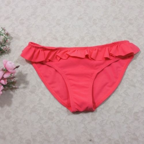 d006-82外贸原单高品质时尚中大童少女款比基尼包臀温泉度假泳裤【6月