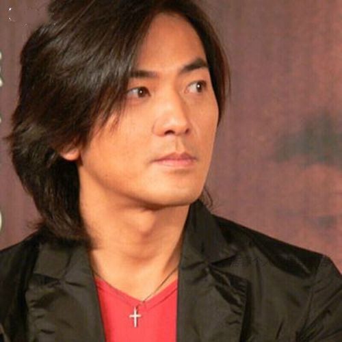 郑伊健同款假发时尚男士假发假发男 蓬松长发男士假发 帅气皓菲轩