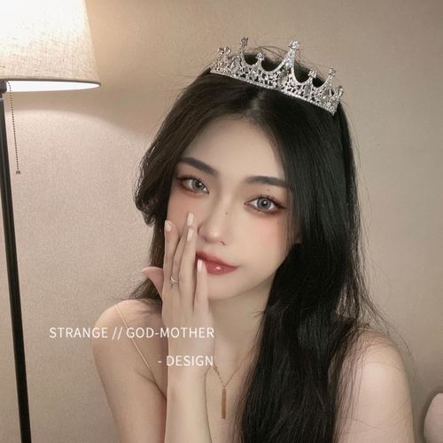 皇冠头饰女十八岁生日头冠成年礼网红大气公主结婚婚纱新娘王冠