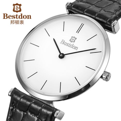 bestdon/新款邦顿正品休闲男士手表超薄石英表皮带表防水情侣款男