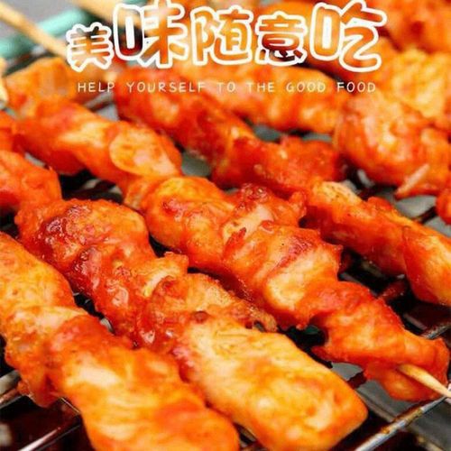 啃记食品鸡叉骨骨肉相连烧烤材料30串炸串半成品冷冻油炸鸡肉小吃串串