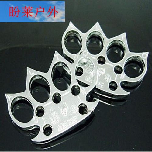 防身户外手指虎手扣铁拳头铁四指钢指套铁手套防狼指拳套救生装备