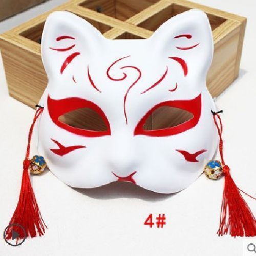 面具古风中国风半脸汉服半面妆全脸狐狸狐妖猫面具男