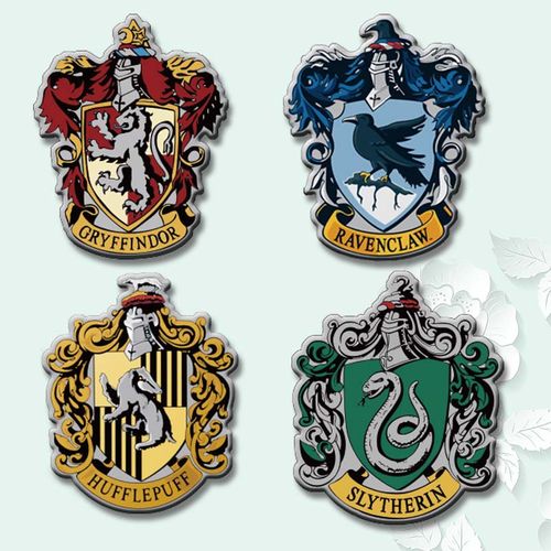 美国经典电影小说哈利波特四个学院徽章热转印烫画贴t恤图案贴画