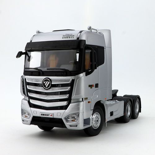 福田戴姆勒 工程车模型 1:24 est欧曼卡车半挂牵引车模型原厂 拖头