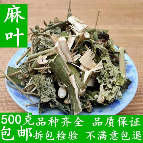 中药材麻叶 洗头 脱发 麻叶 磨盘草 新货麻叶 500克