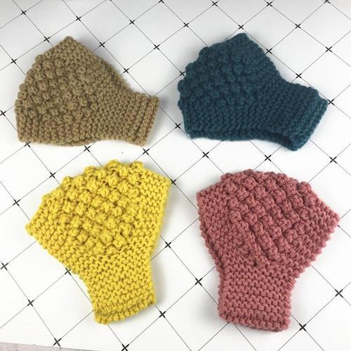 秋冬手工针织毛线发带帽保暖护耳宽发带发饰头套女洗脸发箍遮碎发