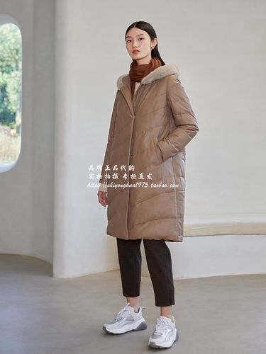 专柜正品敦奴/dunnu女装2021冬款新品皮羽绒服 dq5w211536  8980
