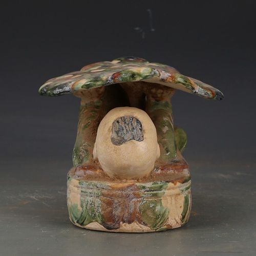 古代唐三彩孩儿瓷枕古董古玩收藏真品包老保真手工摆件出土瓷器老