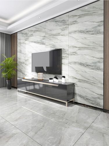 大理石背景墙岩板瓷砖大板连纹地砖新款800x1600墙砖750x1500客厅