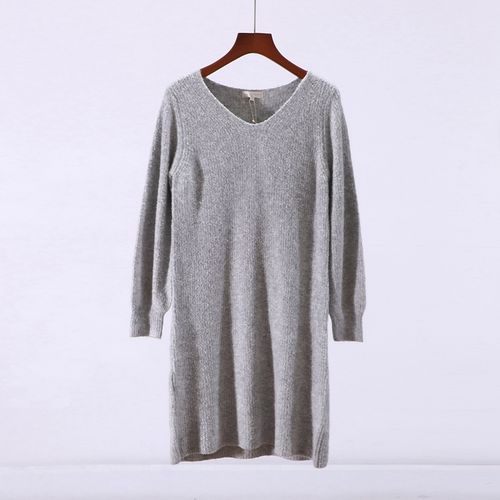 rd〗日系高端品牌折扣女装新款春季宽松毛衣长款针织衫1x655