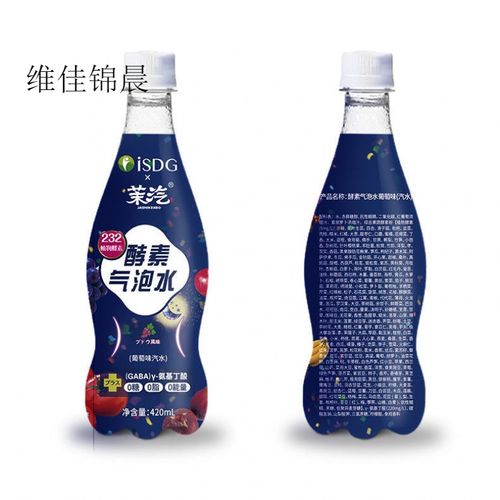 日本isdg茉汽酵素气泡水232种酵素葡萄味420ml 葡萄味 1瓶