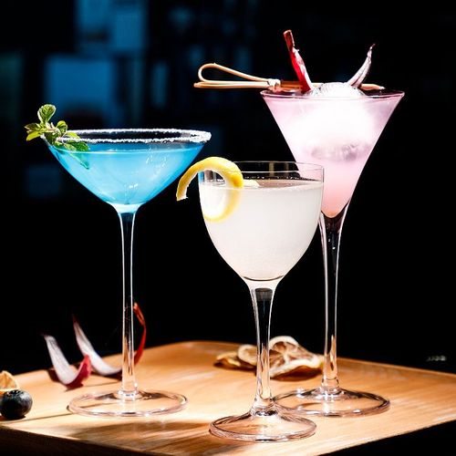 日式超高脚马天尼杯木村硝子鸡尾酒杯个性创意高脚杯酒吧专业酒杯