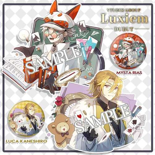 luxiem vtb挂件 mysta vox钥匙扣徽章吧唧同人原创周边