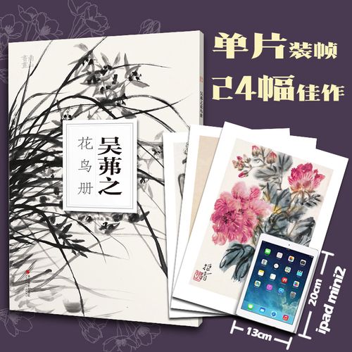 南山册页 吴茀之花鸟册 南山书画 国画临摹观赏