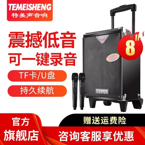 特美声(temeisheng) a8-2t广场舞音响户外k歌大功率便携式蓝牙移动