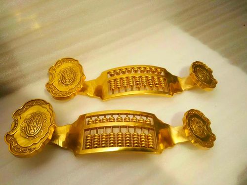 算盘如意黄铜如意摆件约30厘米长摆饰饰品办公室礼品铜制工艺品