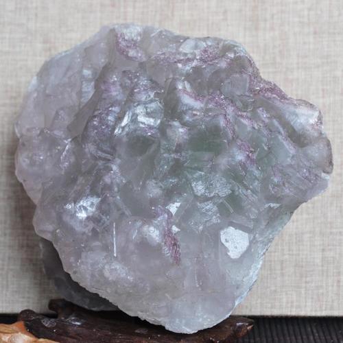 祖传天然彩萤石摆件原矿紫绿莹石彩虹莹石矿物晶原料矿标1931克