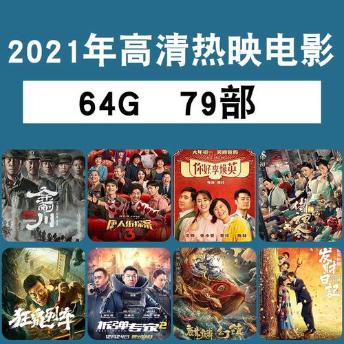 2021年新电影u盘高票房热映高分电影大片合集车载mp4影视视频优盘