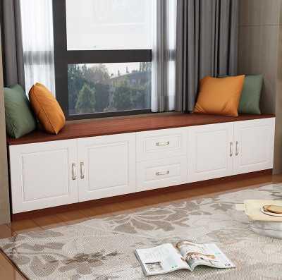 榻榻米柜子长条大理石电视柜大长条欧式窗边柜窗台柜地柜阳台飘柜