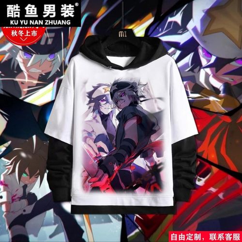 凹凸世界雷狮动漫连帽卫衣凹凸世界周边连帽卫衣雷狮格瑞嘉德罗斯安迷