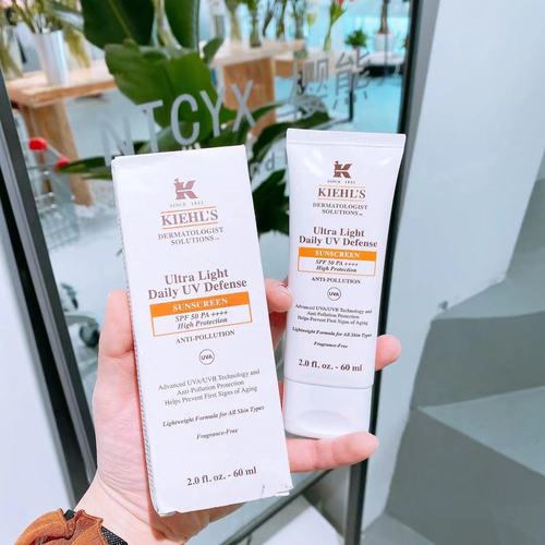 kiehl"s科颜氏防晒霜60ml清爽防晒防水防汗全波段防晒乳spf50倍