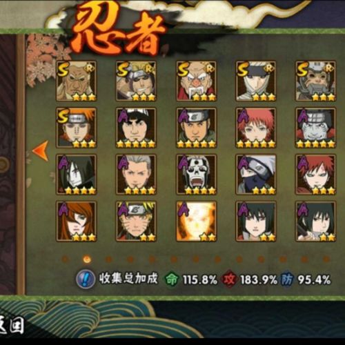 火影忍者手游安卓苹果全s忍者 须佐佐助 金鸣 自来也