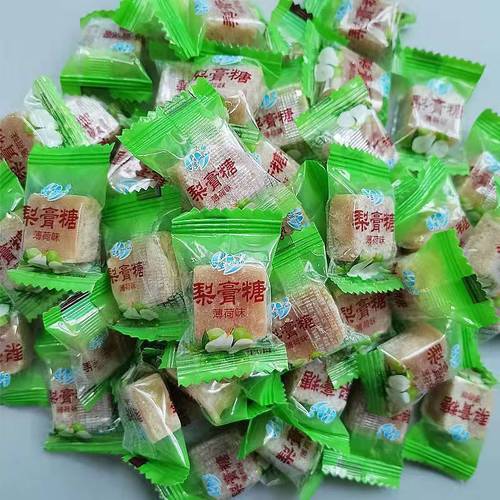 梨膏糖正宗 清凉润喉糖 手工薄荷糖零食糖果批发