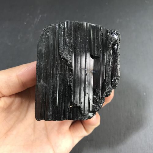 天然水晶黑碧玺碎石原石托玛琳电气石大块黑碧玺摆件防辐射水晶