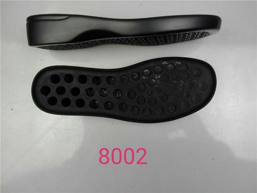 8002女士聚氨酯pu平跟宽方头老太太鞋底定做皮鞋修鞋换鞋底