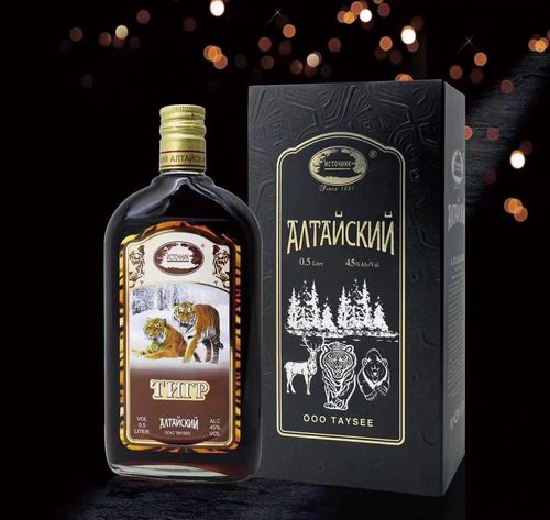 俄罗斯进口虎酒虎头酒阿尔泰虎头酒熊头酒鹿头酒配制酒伏特加顺丰 虎