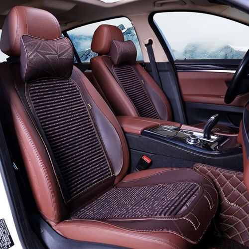 时尚小蛮腰坐垫五座轿车通用汽车座垫苦荞壳填充四季通用汽车坐垫
