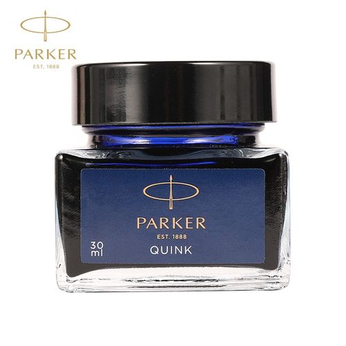 派克墨水(parker)原装钢笔非碳素墨水 蓝色/蓝黑色不堵塞笔尖单瓶