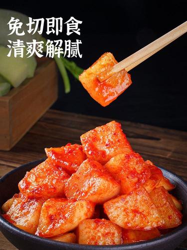 崔奶奶韩式萝泡菜 萝卜块酸辣甜咸菜国泡菜朝鲜族腌制下韩饭卜菜